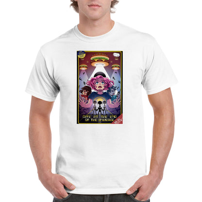 Cafe at the end of the universe VOL 5 VHS artwork Heavyweight Unisex Crewneck T-shirt